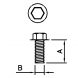 Trilobe Bolt M10 x 50